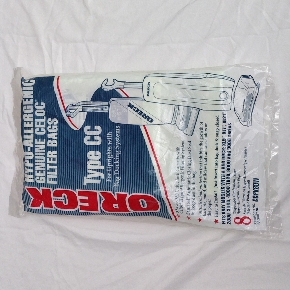NEW Oreck Type CC Filter Bags